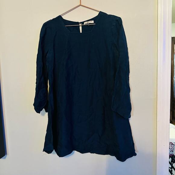 SEE BY CHLOÉ Black Wool Metallic Trim Half Sleeves Knit Midi Dress Size Large - Picture 15 of 15